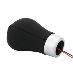 Pommeau de levier de vitesse en cuir LED M5 M6, sans emblème, ergonomique, pour BMW, Mercedes Benz, Volkswagen - Product Image 1