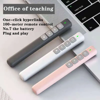 Puntero láser con Control remoto, bolígrafo inalámbrico con USB, PowerPoint PPT, 2,4 GHz