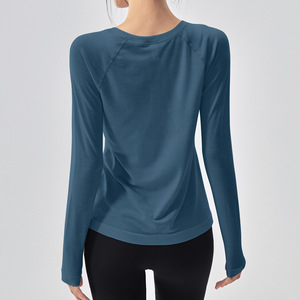 <span class=keywords><strong>T</strong></span>-<span class=keywords><strong>Shirt</strong></span> Personalizzata da Donna in Lana Merino a Maniche Lunghe Traspirante Casual con Collo Tondo per Escursionismo e <span class=keywords><strong>Trekking</strong></span> - Product Image 6