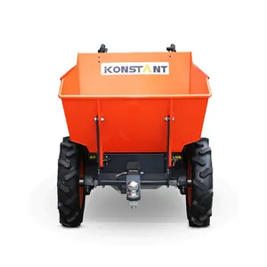 Gasolina motor alimentado, capacidade de carregamento de 250kgs mini manequim 4x4 rodas minidumper para construção/concreto/fazenda/jardim
