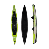 Kayak gonflable tendance BOIERTO 2023, canoë en drop stitch, bateau à assise surélevée, kayak portable pour la pêche et les loisirs