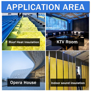 Wholesale Class Fiberglass Glass Wool Moisture Thermal Insulation <b>Blanket</b> for Warehouse Kitchen Use Eco-Friendly Fireproof - Product Image 3