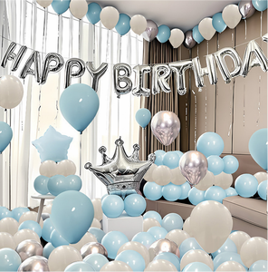 Décorations de fête d'anniversaire et ensembles de ballons en gros, décorations pour petit ami et petite amie, accessoires de toile de fond pour ballons, ambiance festive - Product Image 1