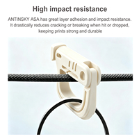 Filamento de Impresión 3D Antinsky ASA de 1.75 mm y 1 kg, Resistente al Calor, Alta Resistencia, Resistencia al Desgaste, Mayor Calidad de Impresión, 240 °C