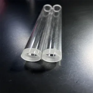 Factory Customized Size Heat Resistant Quartz Glass Cylinder Fused Silica Transparent Quartz Tubes