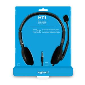 <span class=keywords><strong>Casque</strong></span> stéréo multifonction de classe entreprise <span class=keywords><strong>Logitech</strong></span> H111 avec <span class=keywords><strong>casque</strong></span> de microphone antibruit <span class=keywords><strong>Prise</strong></span> audio 3.5mm - Product Image 4