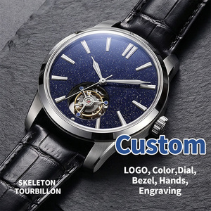 Cadran de montre OEM personnalisé avec logo, surface Starlight en Aventurine bleue, lumineux, 28,5 mm, pour NH34/NH35/NH36/4R35/4R36 - Product Image 2
