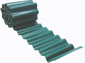 HUGELEAF Flexible PE Corrugated Plastic Lawn Edging Roll Path Garden Grass <b>Flower</b> Border for DIY - Product Image 2