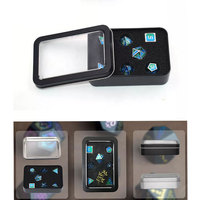 Portable Mini rectangulaire métal dés boîte en fer blanc petits conteneurs en fer blanc pour clés de voiture cartes ciseaux stockage autres nécessités