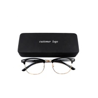 Étui de lunettes de soleil en cuir pu, accessoire de luxe vintage, de voyage, 170mm, logo personnalisé et emballage avec boîte, vente en gros