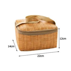 Articles essentiels pour pique-nique, panier pour bébés avec glacière 32 litres, paniers en osier grands blancs d'occasion avec couvercle, livraison gratuite - Product Image 1