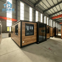 Maison conteneur préfabriquée compacte et moderne de 20 pieds, ignifuge et respirante, avec fenêtres à rupture de pont thermique certifiées CE et garantie de 3 ans – Tiny