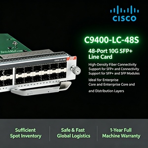 Module de carte de ligne SFP 48 ports C9400-LC-48S 9400, neuf et scellé, de marque originale - Product Image 6