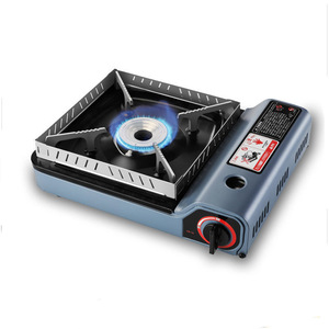 Réchaud à gaz portable Yongkang 21,3x21,3x2,5cm, en métal, pliable, avec anneau coupe-vent, pour le camping en plein air - Product Image 5