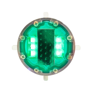 Reflector de Carretera con Batería Ni-MH, LED Solar, IP68, Luz Ámbar Intermitente, Reflector de Plástico, Color Personalizado, Ojos de Gato, <span class=keywords><strong>Seguridad</strong></span> Vial - Product Image 1