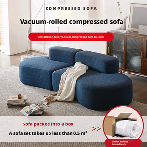 Canapé Bulle Personnalisable Compressé pour <span class=keywords><strong>Salon</strong></span>, Fauteuil Lounge Rond Moderne en Velours Côtelé, Qualité Fiable pour Appartement - Product Image 6