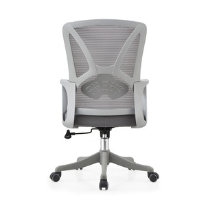 Ghế văn phòng lưới màu xám kiểu dáng công thái học, giá rẻ nhất, dành cho giám đốc, lưng trung bình, xoay, hiện đại, dùng cho nhà và văn phòng, sản xuất tại Trung Quốc - Product Image 3