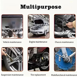 Glgw CRV 172 cái 1/2 số tự động sửa chữa 1/4 3/8 ''dài Hex ổ cắm Ratchet cờ lê Bộ công cụ sửa chữa cơ khí bánh răng - Product Image 6