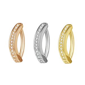 Nhà máy nóng bán cong Navel Stud Navel Vòng Set CZ & Opal & vàng lát bụng nút Vòng piercing đồ trang sức bán buôn - Product Image 4