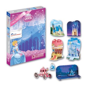 Puzzle 3D <span class=keywords><strong>en</strong></span> <span class=keywords><strong>carton</strong></span> pour filles, jouet, Mini château, modèle de 10 pièces - Product Image 3