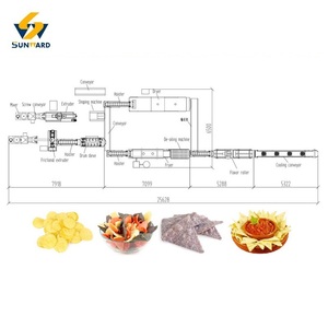 Dinh dưỡng sự kiện Ngô Ngô Ấn Độ Tortilla chip chiên và puffing Máy làm - Product Image 1