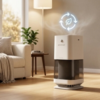 Purificateur d'air domestique ODM OEM avec filtre HEPA, petit système de purification électrique manuel pour installation à domicile, purificateur d'air pour animaux de compagnie