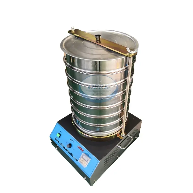 Agitador de tamiz de laboratorio duradero, tamiz de prueba vibratorio para análisis de tamaño de partículas