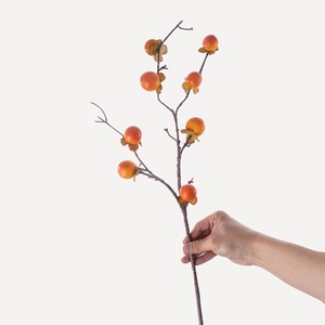 Fiori Artificiali di Cachi Cross-Border Fortune Persimmons Full Hall a 8 Teste, Bouquet Annodato a Mano per Decorazioni Domestiche e Matrimoni - Product Image 2