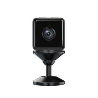 Mini caméra de sécurité WiFi intérieure grand angle 75 °   Mini caméra sans fil CMOS à vision nocturne grand angle