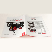 Impression de brochures et catalogues personnalisés avec reliure à point de selle OEM