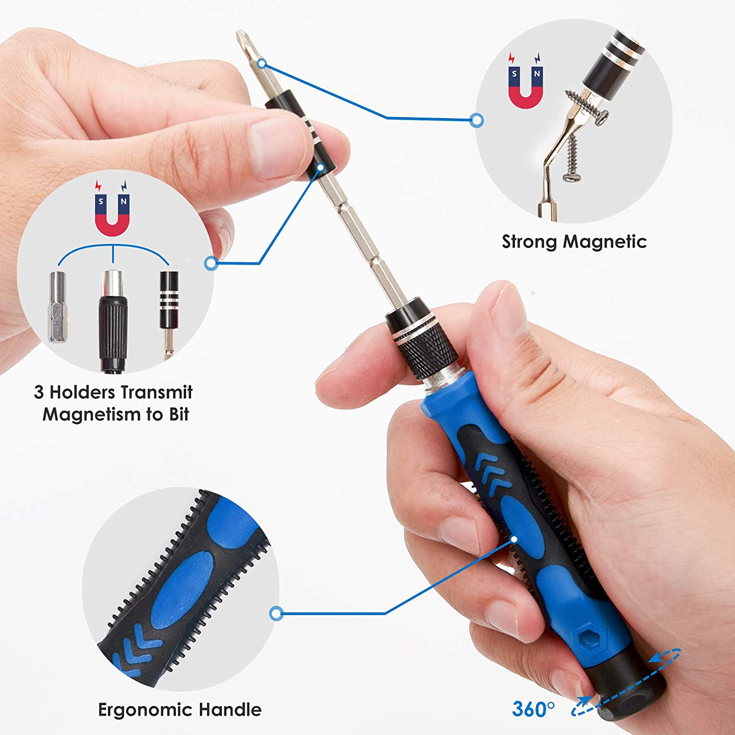 Kit De 13 Tournevis De Précision - Phillips, Plat, Torx - Pour Électronique