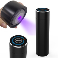 Bouteille d'eau intelligente sous vide de 500 ml - Bouteille de sport isolée avec lumière UV autonettoyante