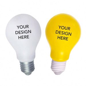 Juguete Antiestrés con Forma de Bombilla, de Espuma PU Suave, con Logotipo Personalizado, Idea Brillante para Eventos Promocionales de Empresas - Product Image 1
