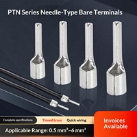Borne à aiguille PTNB en laiton étamé non isolée, pour câbles de 1,5 à 2,5 mm², connecteur de câble pour câblage de panneau