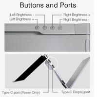 Extendeur d'écran d'ordinateur portable à triple moniteur IPS à écran large de 14 pouces facile à connecter pour une configuration à double rapport d'aspect de 16:9