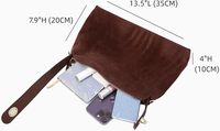 Sacs Hobo en Daim Véritable Tendance pour Femmes – Sacs Fourre-Tout, Sacs Bandoulière à Fermeture Éclair et Sacs à Épaule Souples