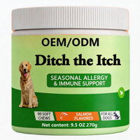 Compléments alimentaires pour chiens OEM multifonctionnels 10-en-1, sous forme de bouchées molles, soutien immunitaire, santé digestive, soutien des glandes anales, formulé par des vétérinaires