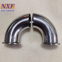 NXF UNS S304/1.4301/SUS304/Z7CN18-0 DN15-1200 de polissage SCH10-XXS en acier inoxydable raccords de tuyauterie de type mandrin