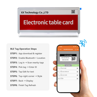 Afficheur de nom de bureau électronique sans fil 2,4 GHz BLE double face à encre électronique alimenté par batterie de 10,85 pouces pour système de conférence