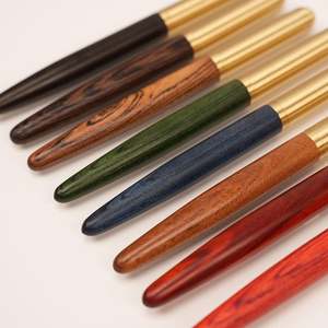 Bolígrafo de Gel de Madera con Diseño de Capibara, en Caja, Ecológico, con Clip Metálico, Punta de Pincel, Tinta Negra, Idea de Regalo - Product Image 3