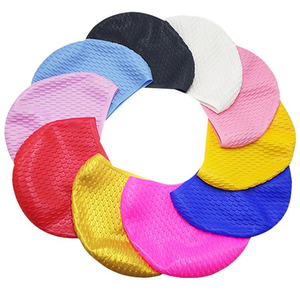 CAP800 Bubble Fashion <strong>Swimming</strong> Cap Silicone Water Drop Swim <strong>Hat</strong> for Woman <strong>Lady</strong> Odorless Non-Slip Long Hair <strong>Swimming</strong> Pool Cap - Product Image 4