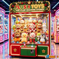 Vente en gros de figurines en peluche mignonnes sur le thème des animaux de 8 pouces pour les machines à griffes et les prix de jeu