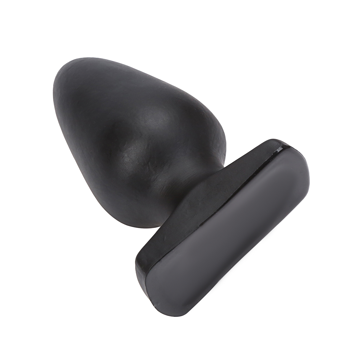 realistic butt sex toys Buy the Silicone Curved Anal Stud Realistic Butt Plug in Black main image 0