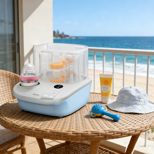 Esterilizador de vapor de gran espacio para <span class=keywords><strong>matar</strong></span> gérmenes y secar, 6 botellas, 99.99%, anticontaminación, con función de calentador de leche - Product Image 6