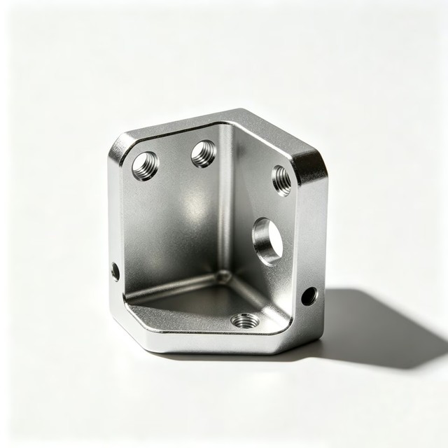 Custom CNC Machined Aluminum L Bracket Mounting Angle Bracket