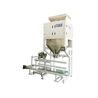 Machine de remplissage, pesage, scellage et emballage semi-automatique pour sacs préformés, pour sucre, riz, haricots secs, provenant d'une usine chinoise