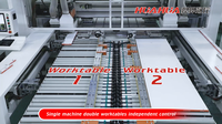 HUAHUA SKH680SAZ Haute Efficacité Automatique Double Réalisable 6 Côtés Multi Aléseuse Travail Du Bois