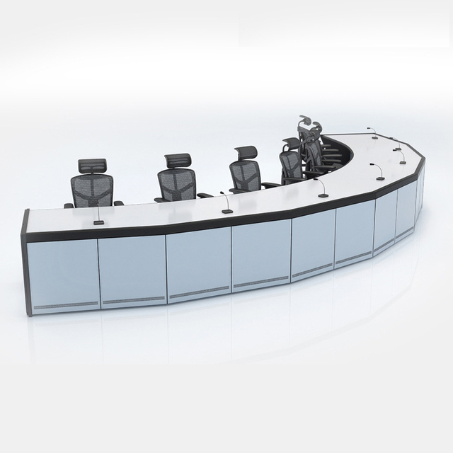 Modern Steel Conference Room Broadcast Console Table Factory Wholesale Commercial Furniture for Meeting Office Workstation