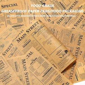 Customized Logo Printing Food Grade Burger Wrapper Fat and Rice Grease Resistant for Sandwiches Cakes Bread - Product Image 3