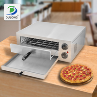 Horno Eléctrico de Mesa para Pizza de 12 Pulgadas, de Acero Inoxidable, Calentamiento Rápido, Alta Temperatura